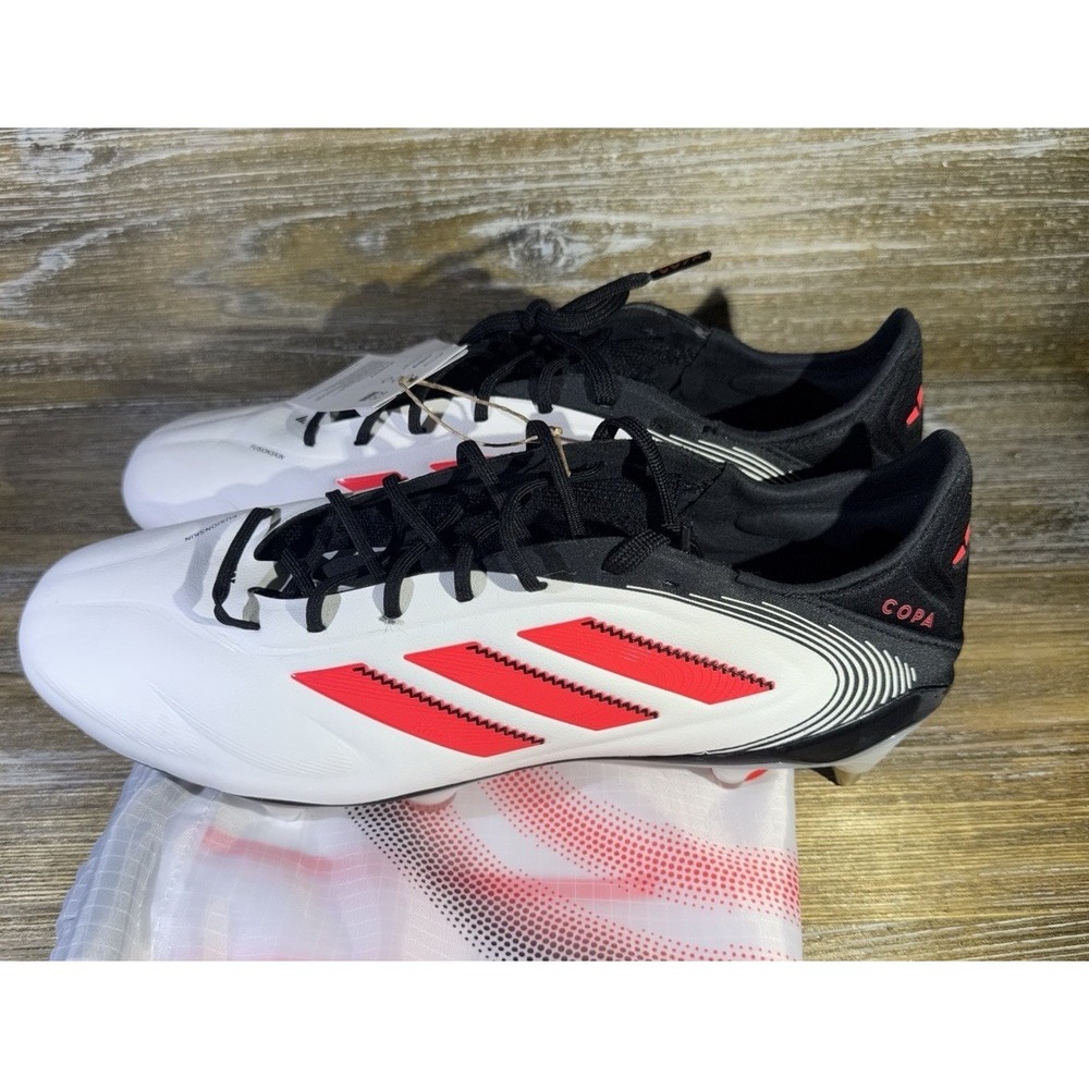 Adidas Copa Pure 3 Elite‎ FG Soccer Cleats White Red Black ID9037 Men's 9.5 NWOB